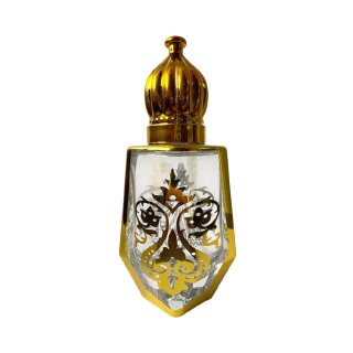 0.34 oz (10 ml) Gold Glass UV-Coated Attar Roll-On Bottle with Glass Ball - World of Aromas