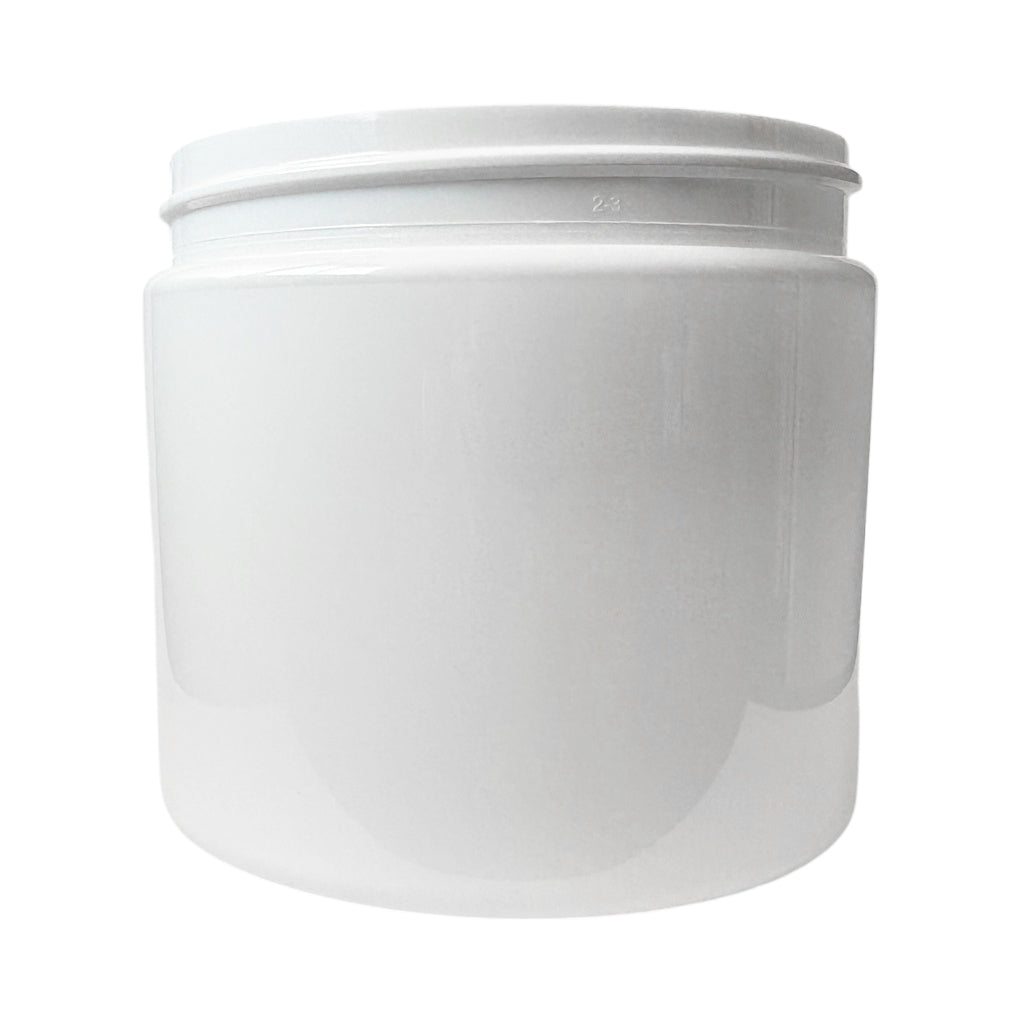 16 oz (480 ml) White PET Single Wall 89-400 Jar - World of Aromas