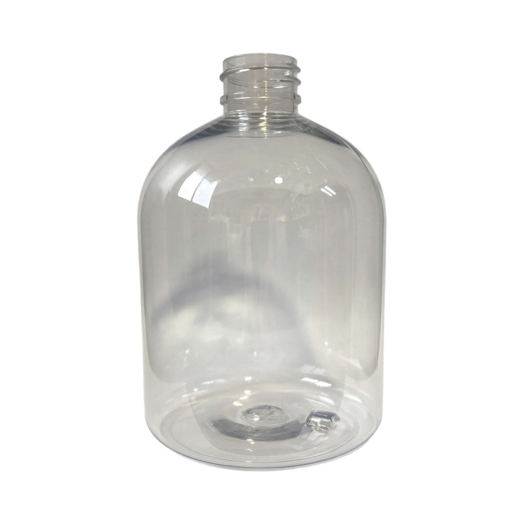 17 oz (500 ml) Clear PET Boston Round 28-400 Bottle