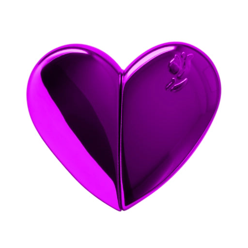0.85 oz (25 ml) Purple Plastic Heart-Shaped Perfume Bottle - World of Aromas