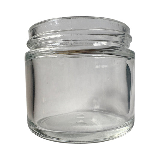 2 oz (60 g) Clear Glass Straight Sided 53-400 Jar - World of Aromas