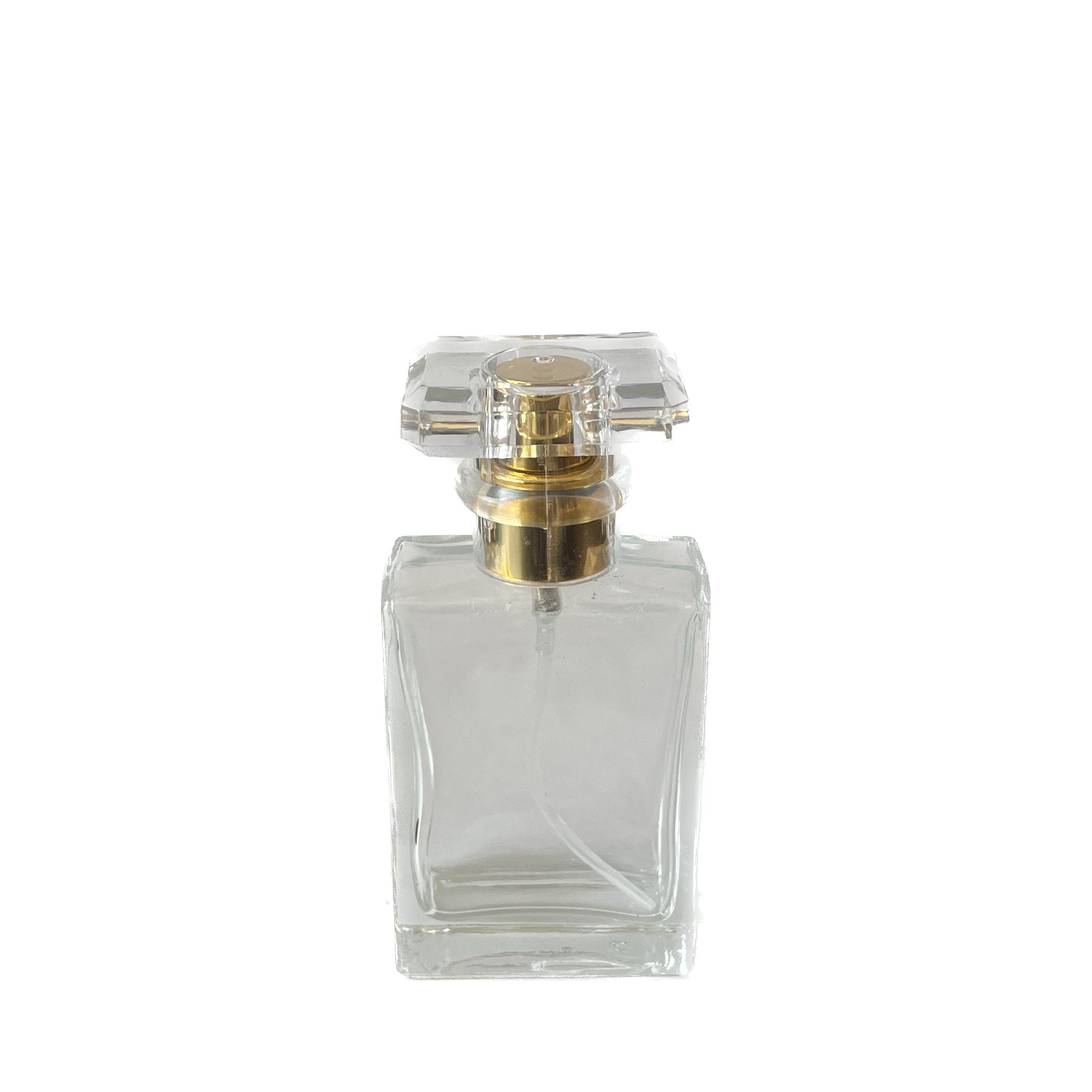 Rectangle Perfume Bottle, Clear