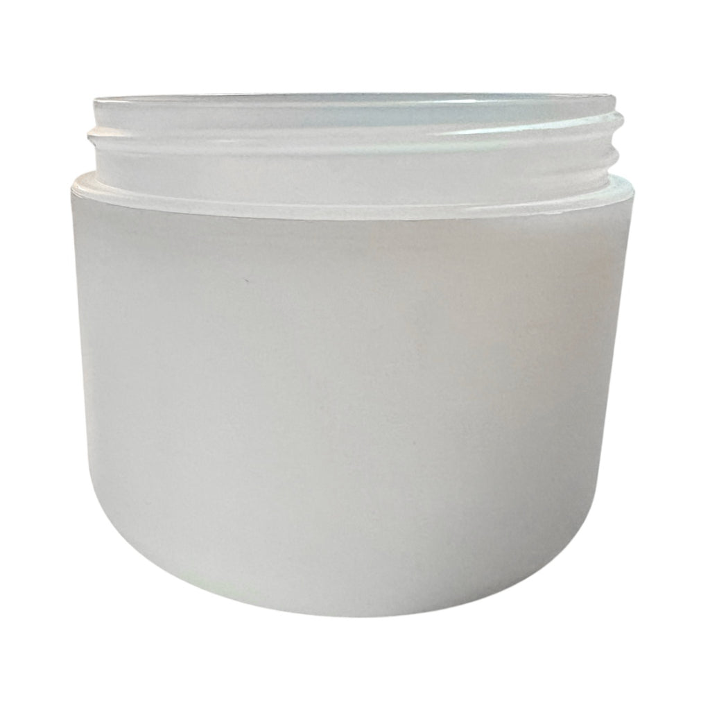 4 oz (120 ml) White Frosted PP Double Wall Rounded Base 70-400 Jar - World of Aromas