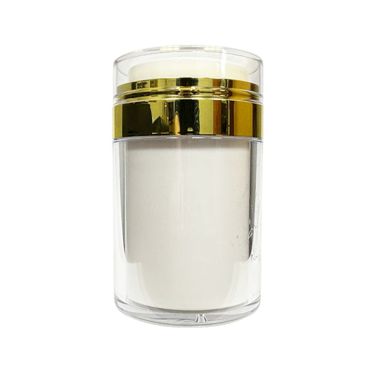 3.4 oz (100 ml) Gold Lotion Dispensing Jar - World of Aromas