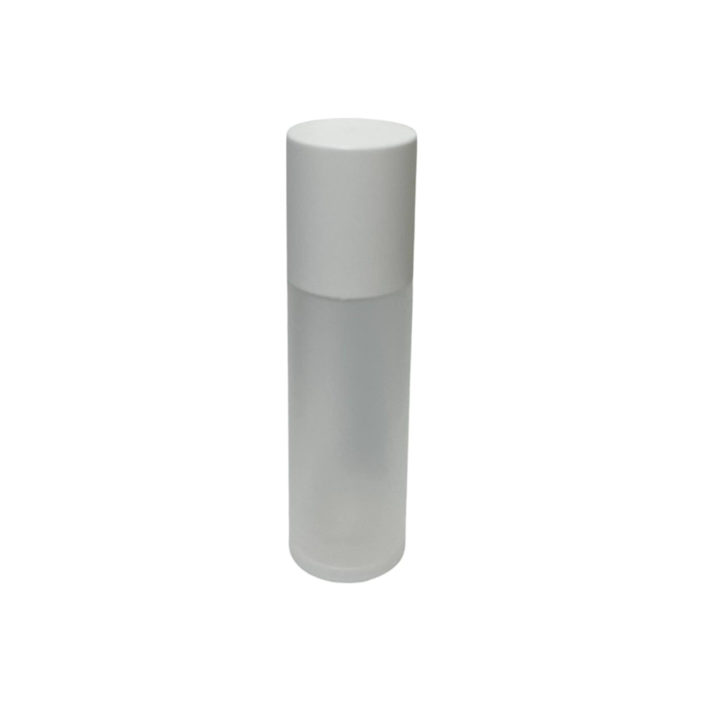 2.7 oz (80 ml) White Frosted Cylinder Twist Airless Lotion Pump - World of Aromas