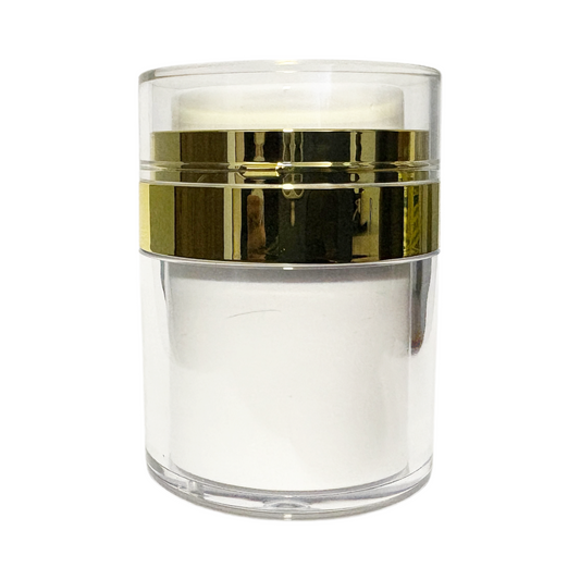 1 oz (30 ml) Gold Lotion Dispensing Jar - World of Aromas
