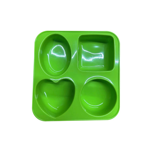 Green Assorted 4-Cavity Soap Mold