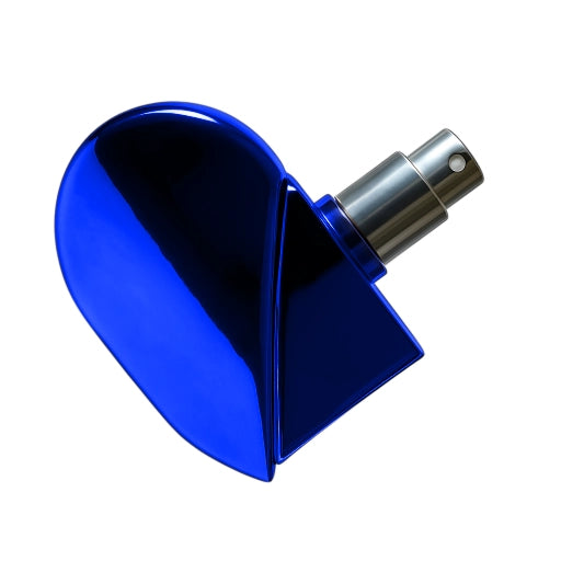 0.85 oz (25 ml) Blue Plastic Heart-Shaped Perfume Bottle