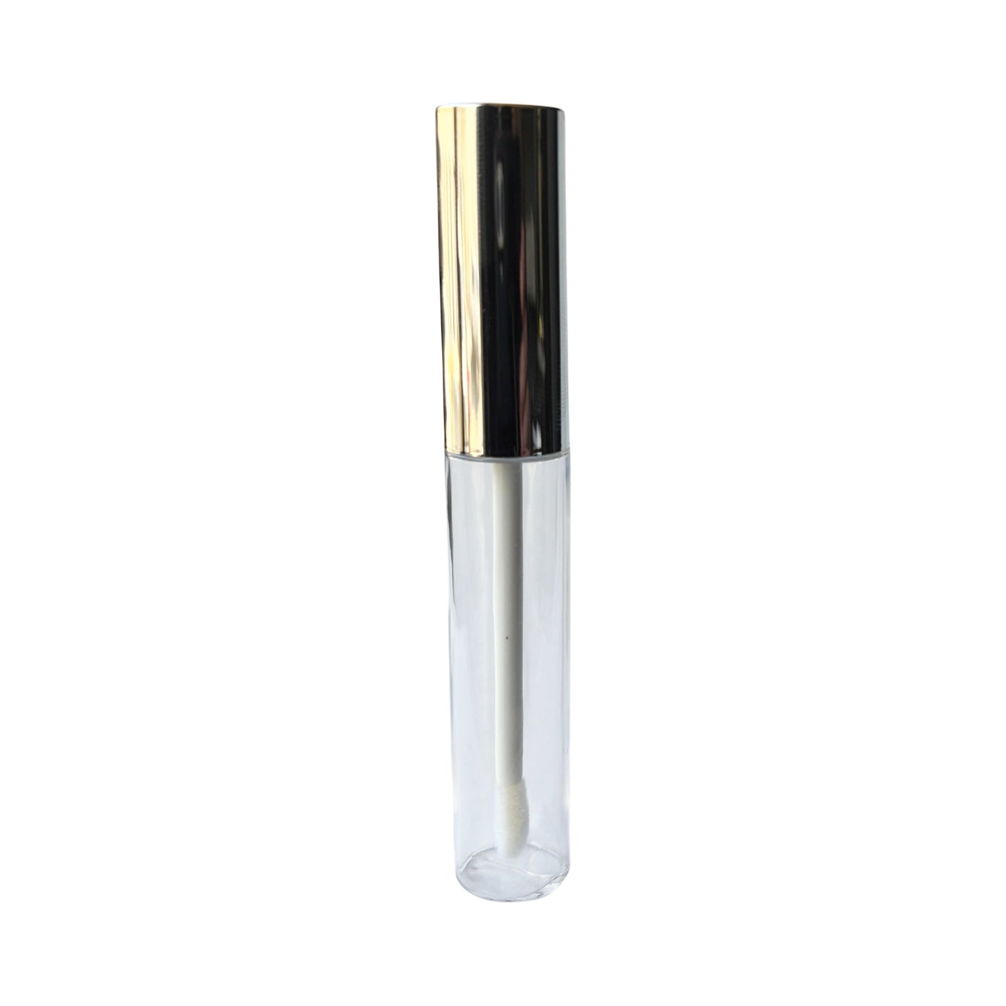 0.27 oz (8 ml) Clear Plastic Lip Gloss Tube with silver Applicator - World of Aromas