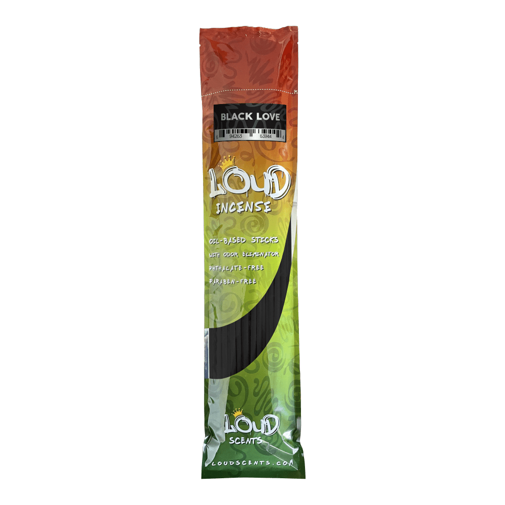Black Love 19 in. Incense by Loud Scents (50-pack) - World of Aromas