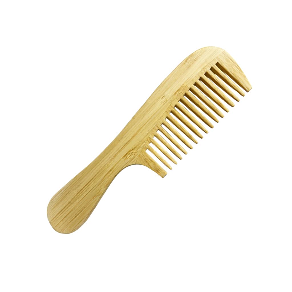 Bamboo Wide-Tooth Wide-Handled Comb - World of Aromas