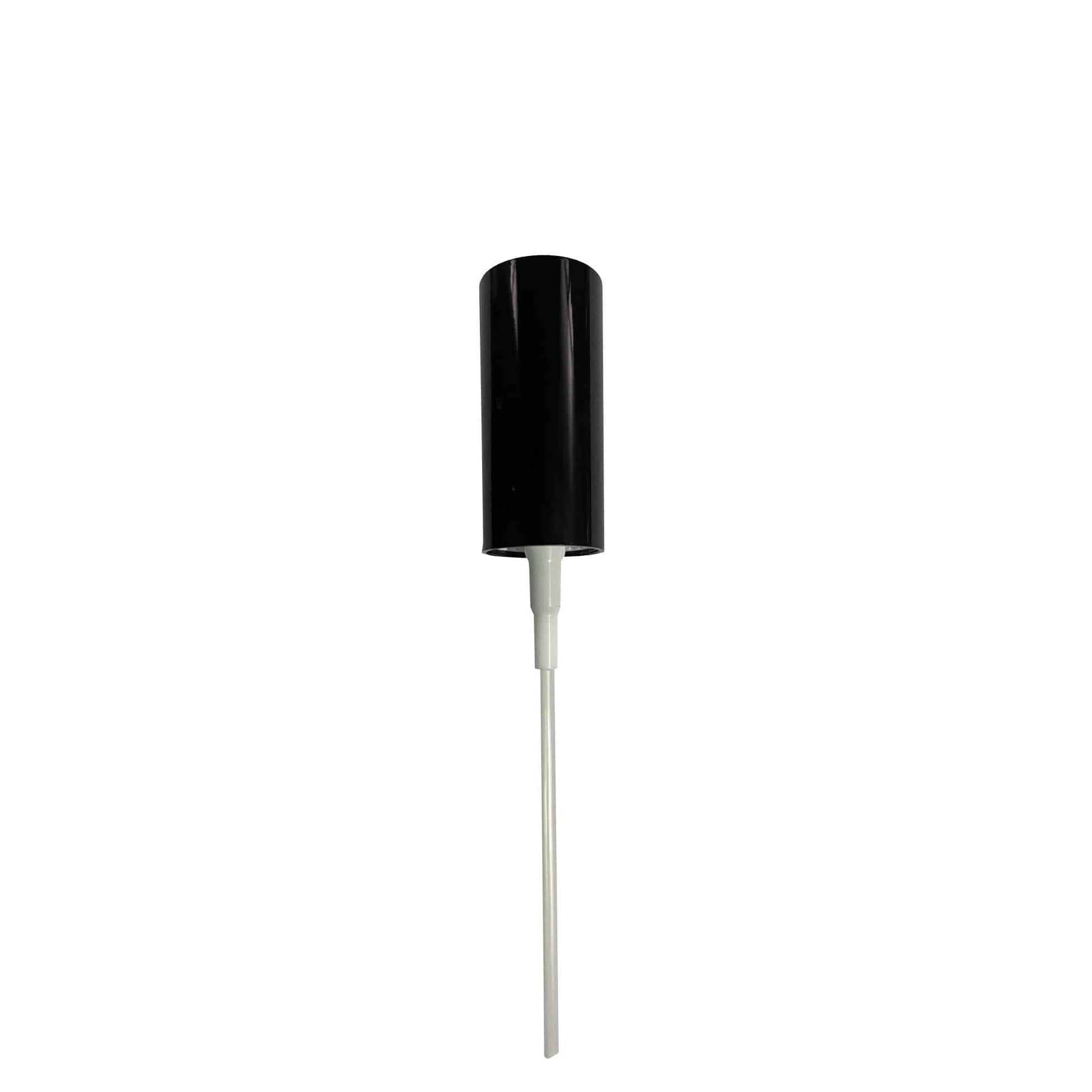 Black Smooth Skirt 18-400 Lipstick Sprayer with 76 mm Dip Tube - World of Aromas