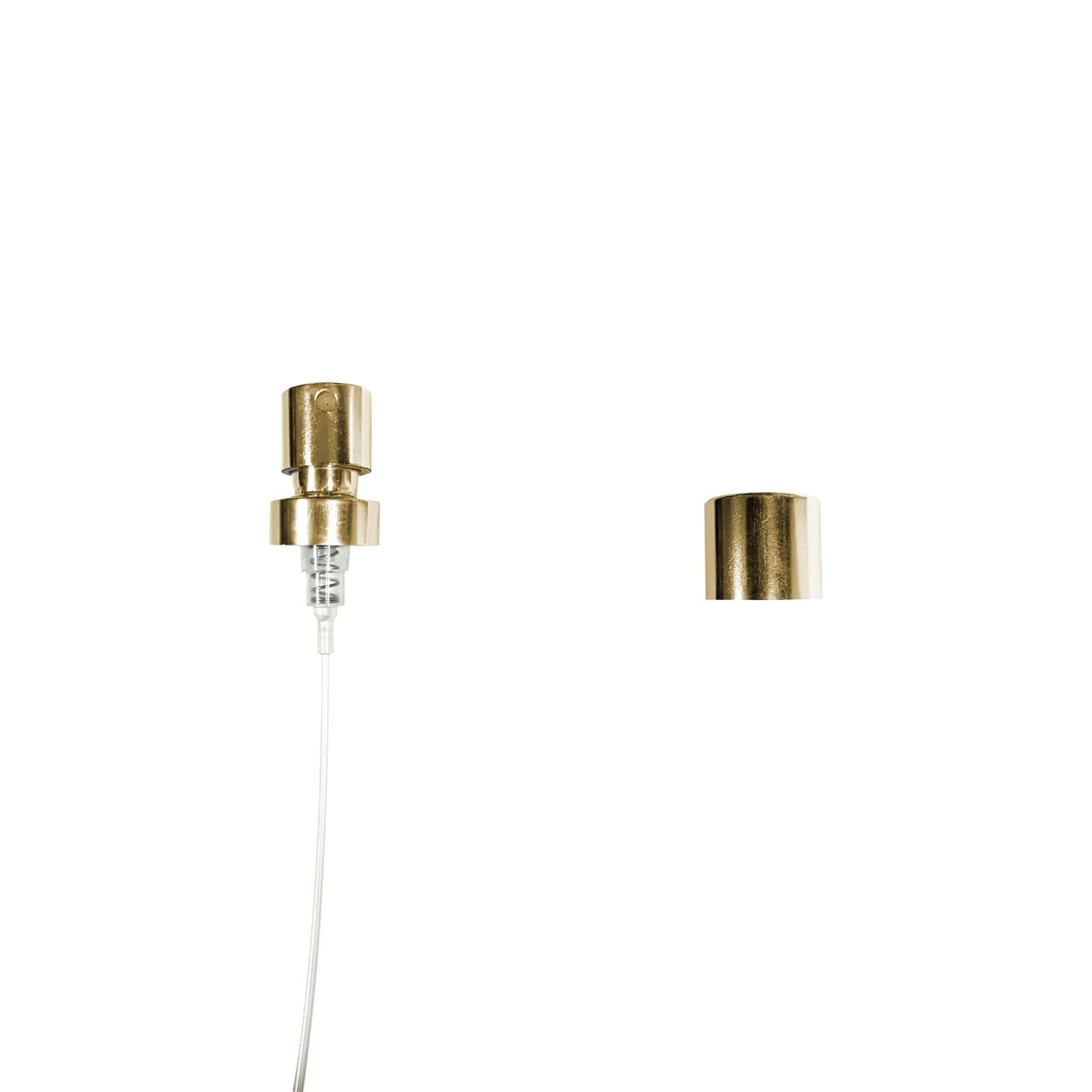 15 mm Gold Crimp Sprayer and Collar Set - World of Aromas