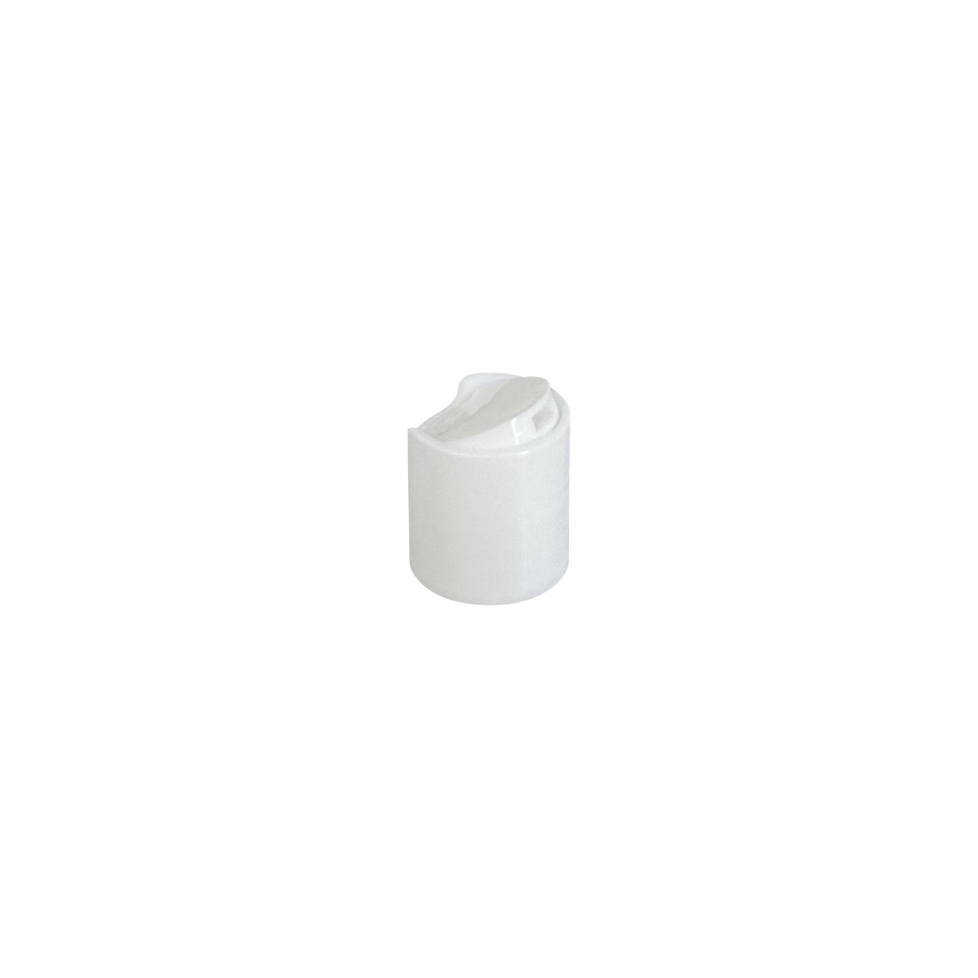 White PP 20-410 Smooth Skirt Disc Dispensing Cap - World of Aromas
