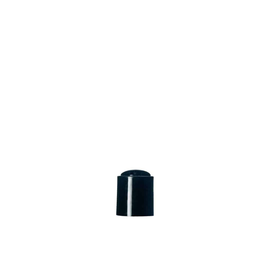 Black PP 20-410 Smooth Skirt Disc Dispensing Cap - World of Aromas