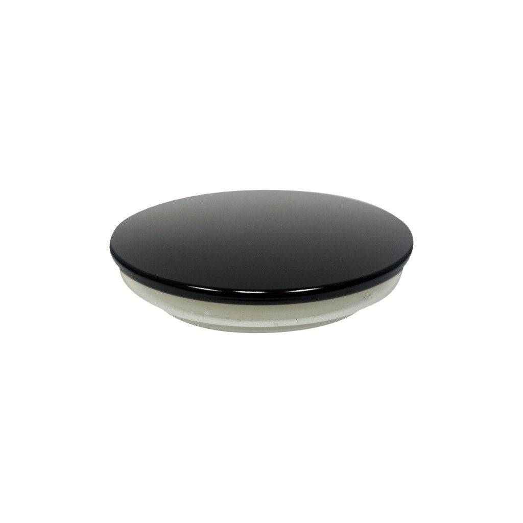 (10 oz) Black Aluminum Thin Candle Jar Lid - World of Aromas