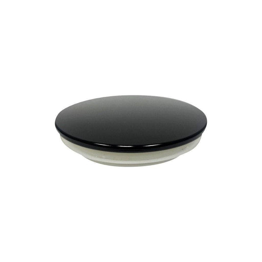 (10 oz) Black Aluminum Thin Candle Jar Lid - World of Aromas