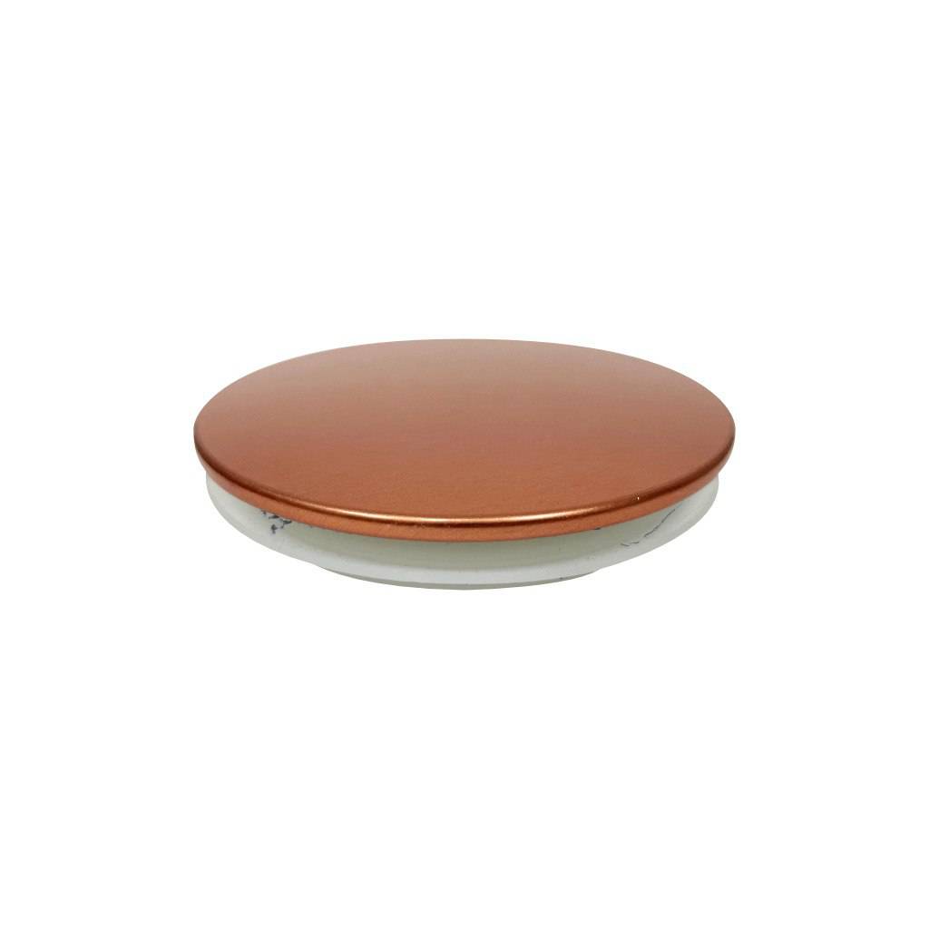 (10 oz) Rose Gold Aluminum Thin Candle Jar Lid - World of Aromas