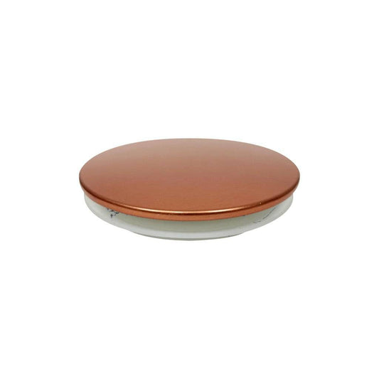 (10 oz) Rose Gold Aluminum Thin Candle Jar Lid - World of Aromas