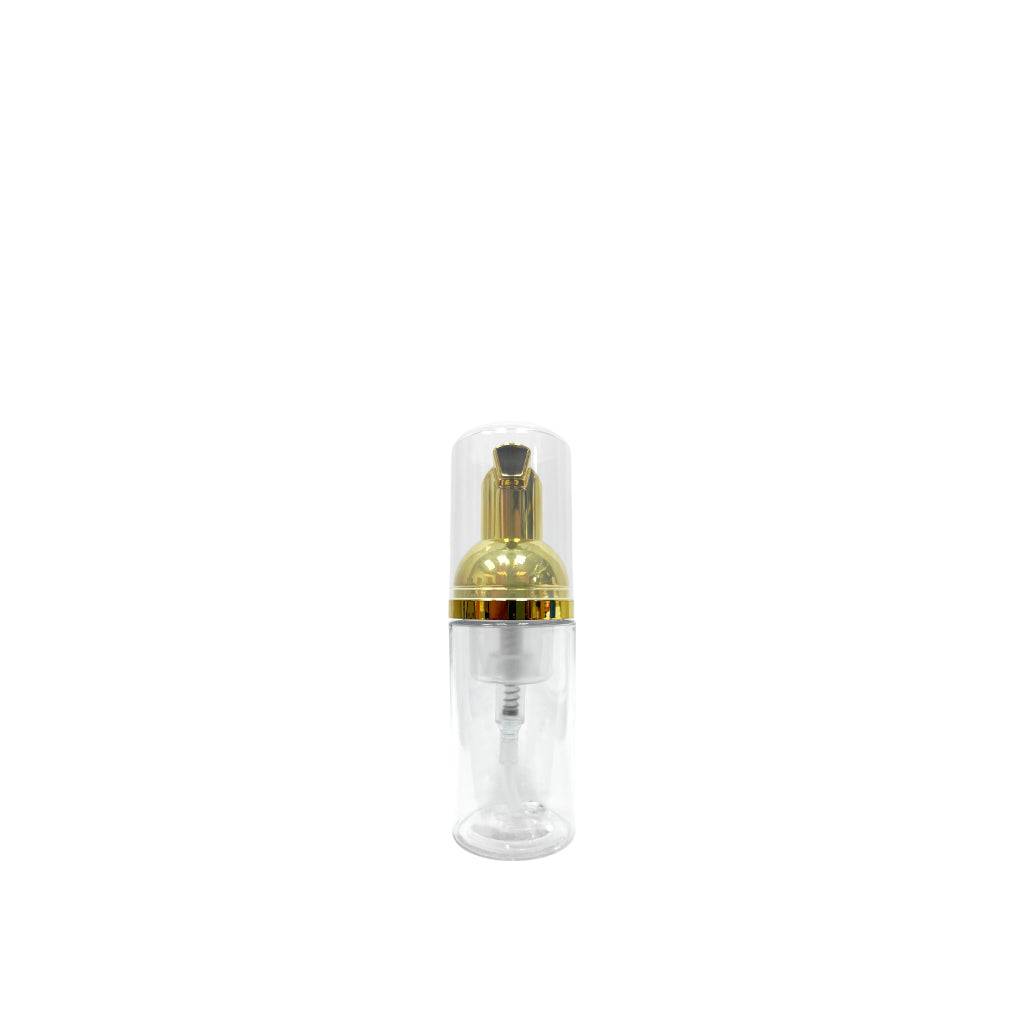 1 oz (30 ml) Clear Plastic Foaming Pump with Gold Cap - World of Aromas