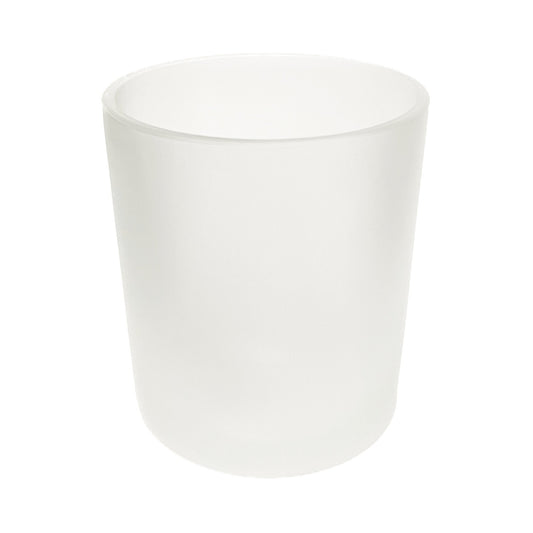 10 oz (300 ml) Frosted Clear Glass Candle Jar - World of Aromas