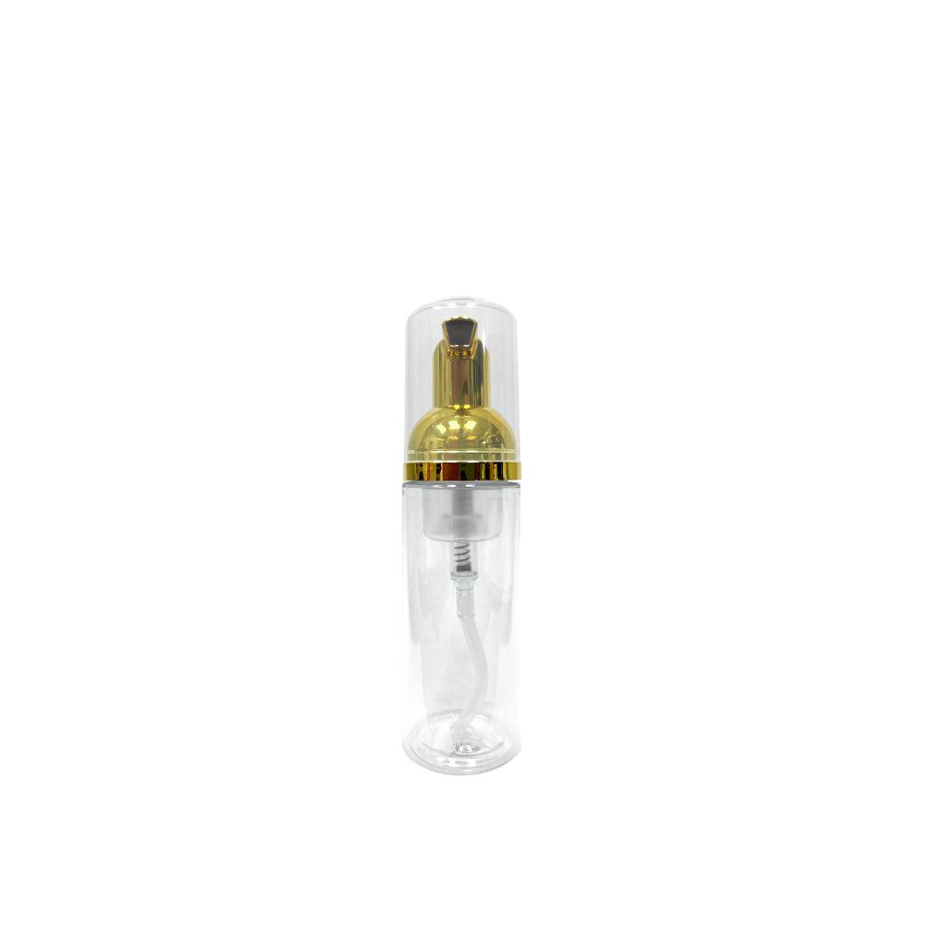 1.7 oz (50 ml) Clear Plastic Foaming Pump with Gold Cap - World of Aromas