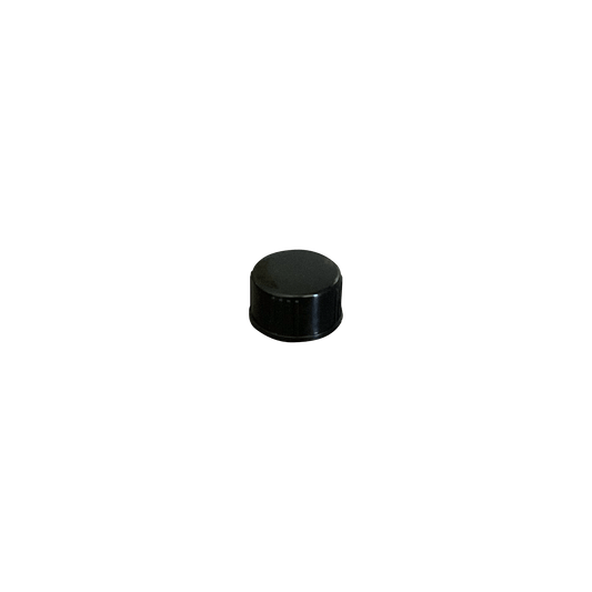 Black Ribbed Skirt 18-400 Phenolic Cap with Polycone Insert - World of Aromas