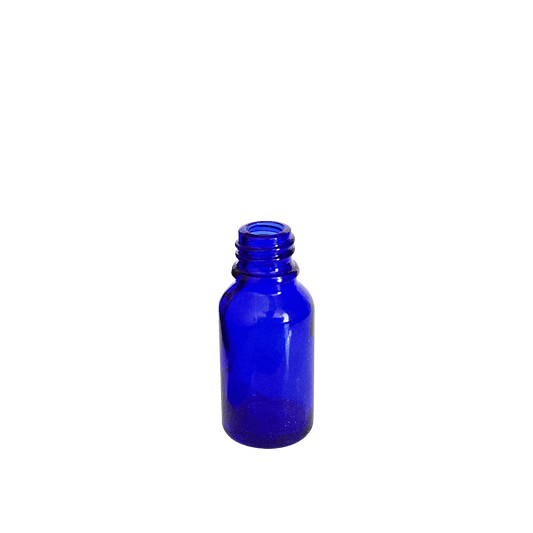 15 ml (0.5 oz) Cobalt Blue Glass Euro 18-DIN Bottle - World of Aromas