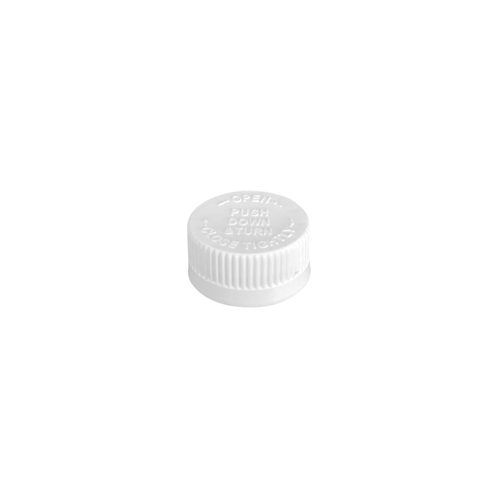 White CRC 28-400 Ribbed Skirt Foam Lined Cap - World of Aromas