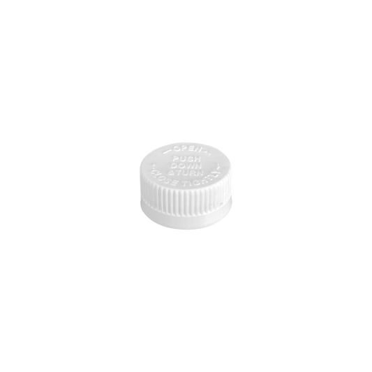 White CRC 28-400 Ribbed Skirt Foam Lined Cap - World of Aromas