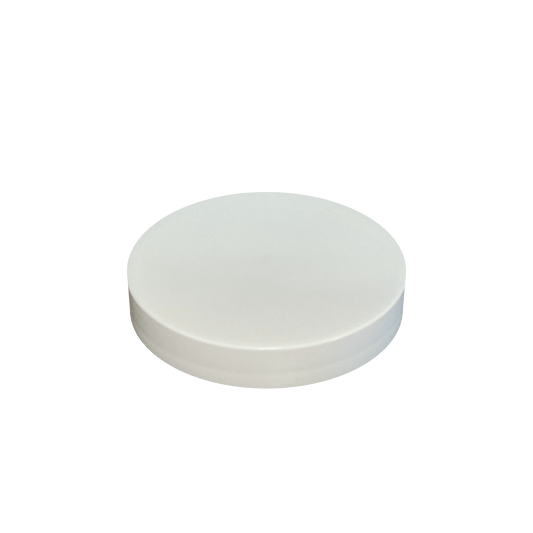 White PP Plastic 70-400 Smooth Skirt Unlined Lid - World of Aromas