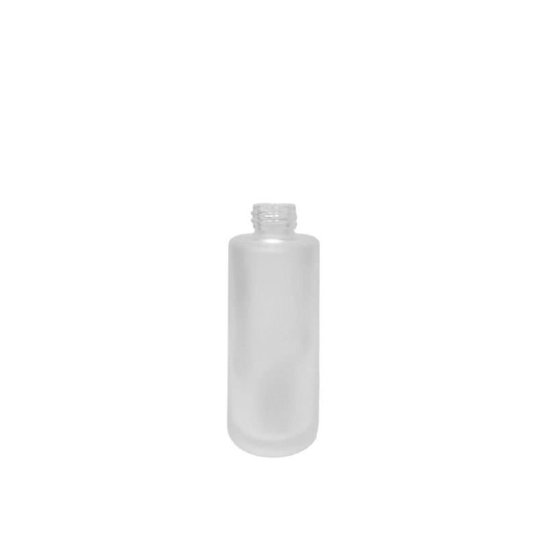 1.7 oz (50 ml) Frosted Clear Glass Cylinder 20-400 Bottle - World of Aromas