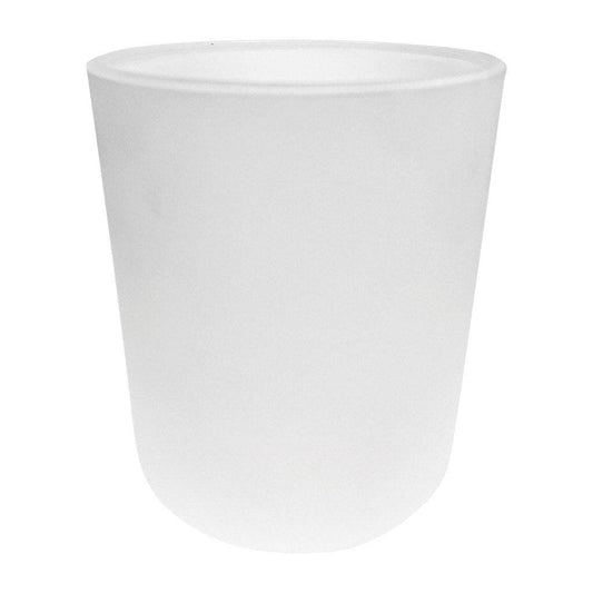 10 oz (300 ml) Matte White Glass Candle Jar - World of Aromas