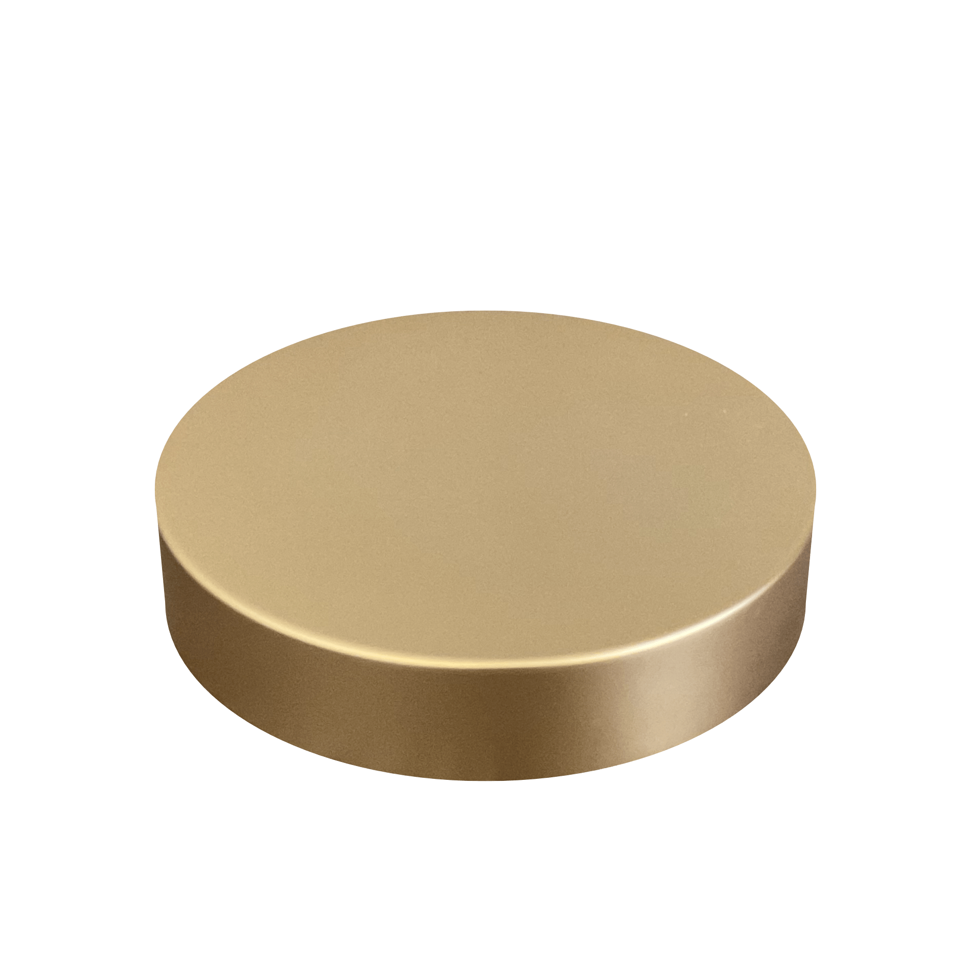 Gold Brushed Aluminum 89-400 Smooth Skirt Foam Lined Lid - World of Aromas