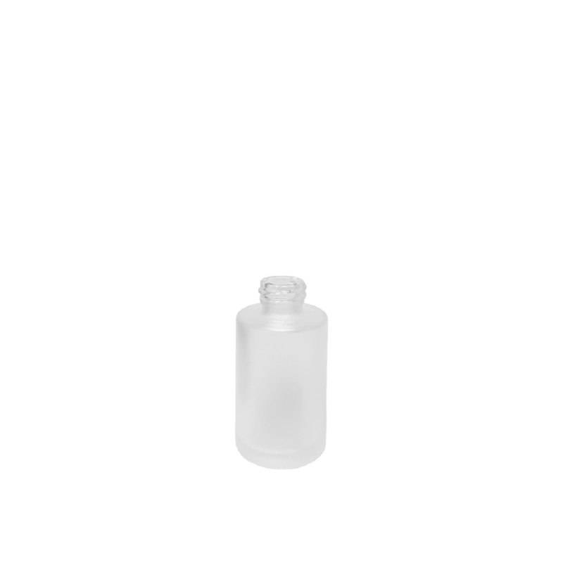 1 oz (30 ml) Frosted Clear Glass Cylinder 20-400 Bottle - World of Aromas