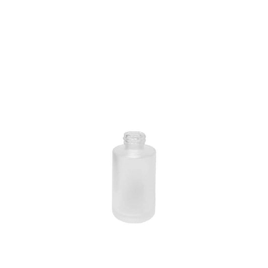 1 oz (30 ml) Frosted Clear Glass Cylinder 20-400 Bottle - World of Aromas