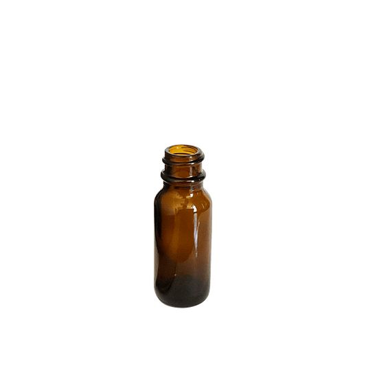 0.5 oz (15 ml) Amber Glass Boston Round 18-400 Bottle - World of Aromas
