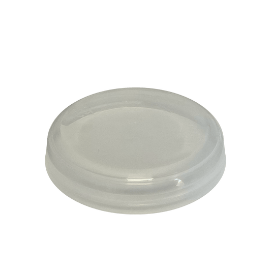 Natural PP Plastic 89-400 Dome Smooth Skirt Unlined Lid - World of Aromas