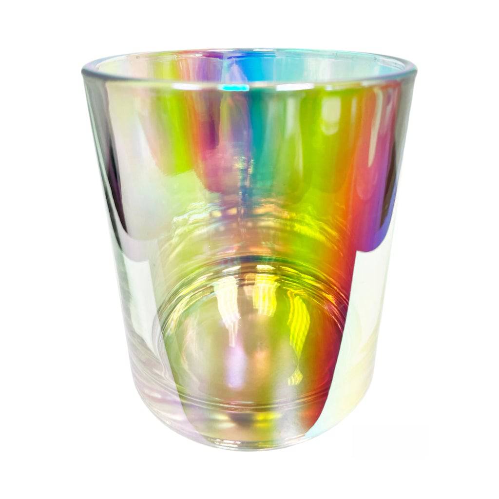 10 oz (300 ml) Clear Iridescent Glass Candle Jar - World of Aromas