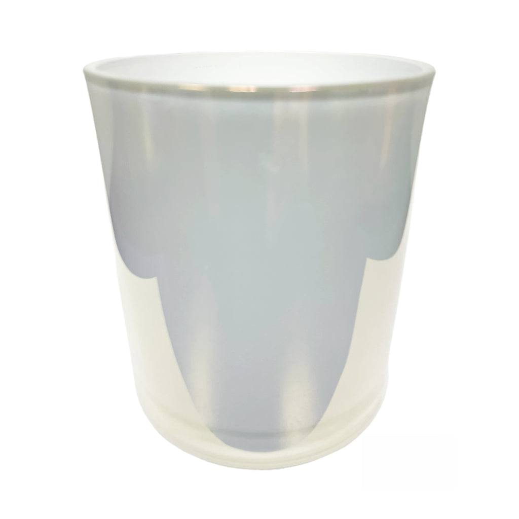 10 oz (300 ml) White Iridescent Glass Candle Jar - World of Aromas
