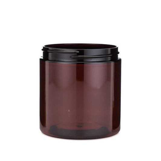 8 oz (240 ml) Amber PET Single Wall 70-400 Jar - World of Aromas