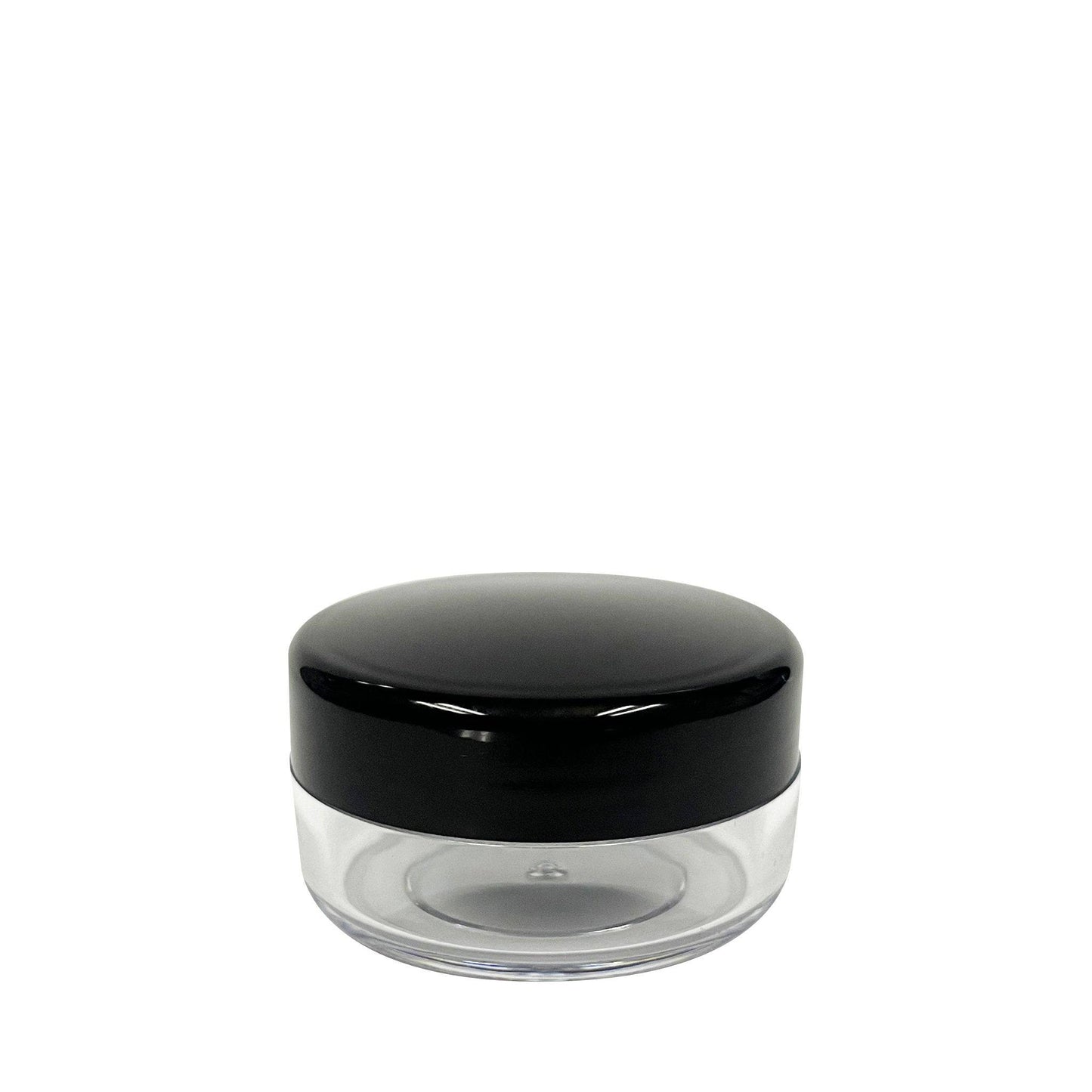 10 g Clear Acrylic Jar with Black Lid - World of Aromas
