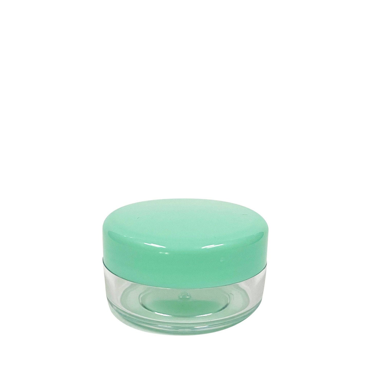 10 g Clear Acrylic Jar with Green Lid - World of Aromas