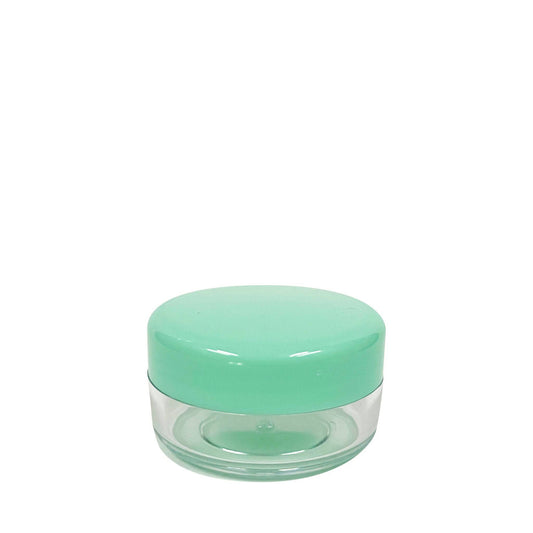 10 g Clear Acrylic Jar with Green Lid - World of Aromas