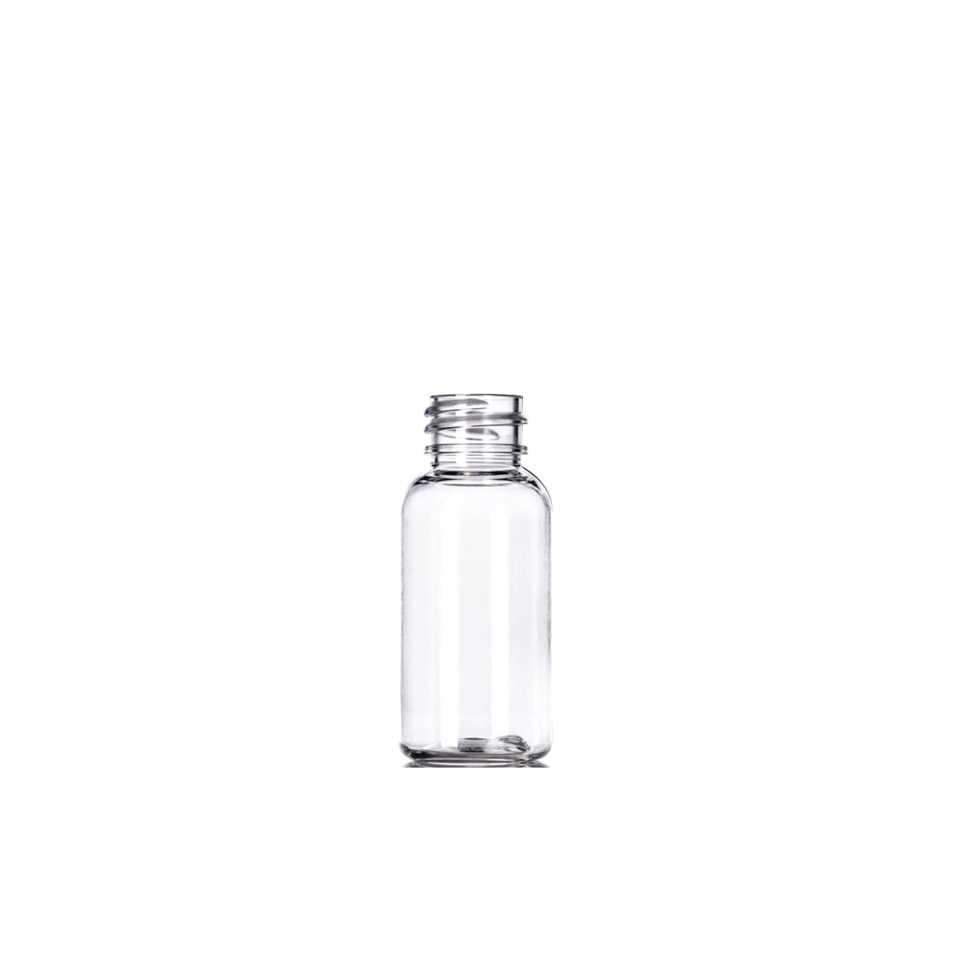 1 oz (30 ml) Clear PET Boston Round 20-410 Bottle - World of Aromas