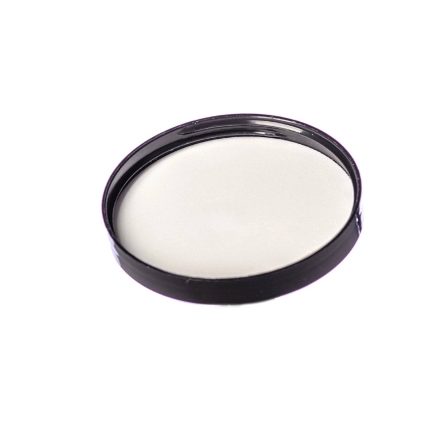 Black PP Plastic 70-400 Smooth Skirt Foam Lined Lid - World of Aromas