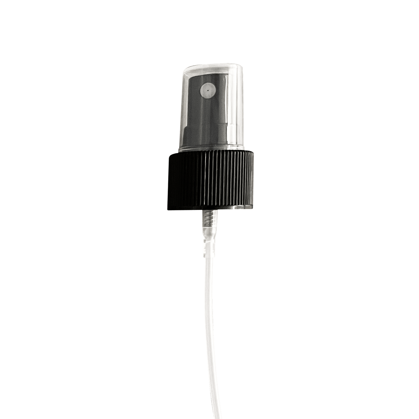 Black Ribbed Skirt 24-410 Fine Mist Sprayer with 178mm Dip Tube - World of Aromas