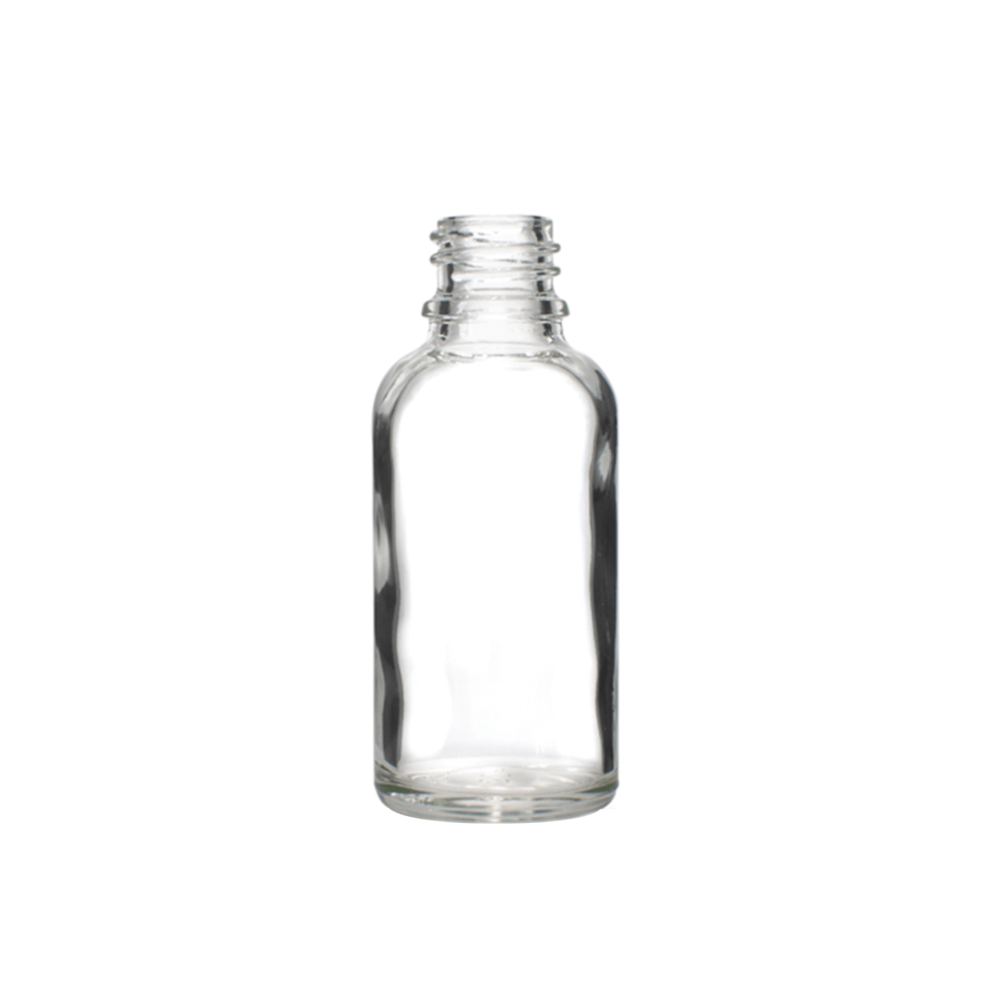 30 ml (1 oz) Clear Glass Euro 18-DIN Bottle - World of Aromas
