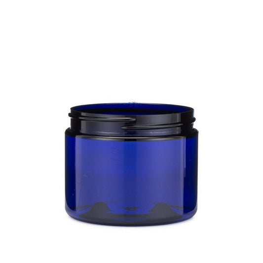 6 oz (180 ml) Cobalt Blue PET Single Wall 70-400 Jar - World of Aromas