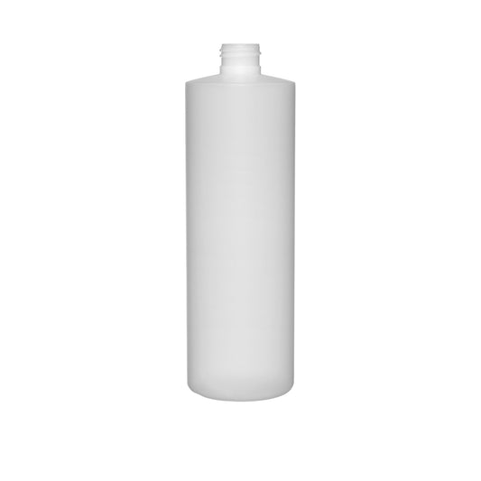 16 oz (480 ml) Natural HDPE Cylinder 24-410 Bottle - World of Aromas